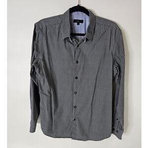 Jasper Conrad Men’s Sz L Blue & Gray Plaid Long Sleeve Button Shirt